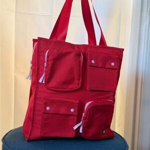 RARE Lego/Target collaboration Classic Red Tote with Pockets